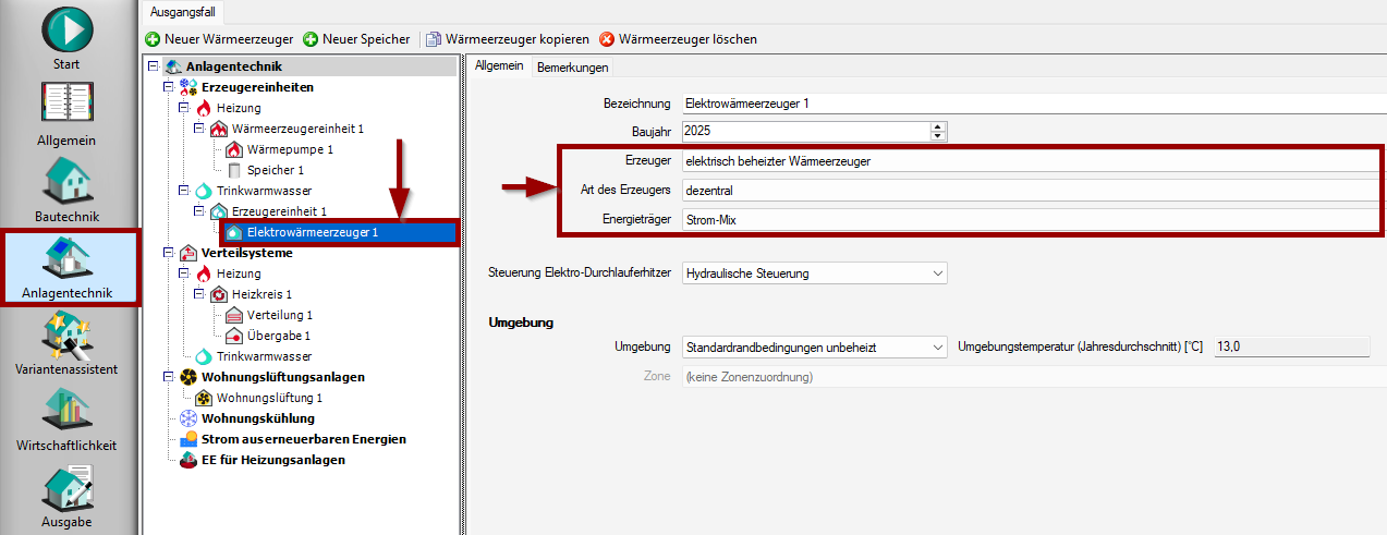 Auswahl Erzeuger
