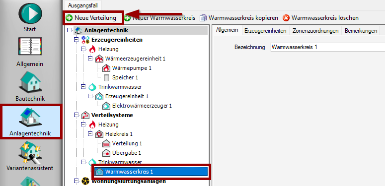 Neue Verteilung